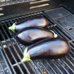 Eggplants on the BBQ