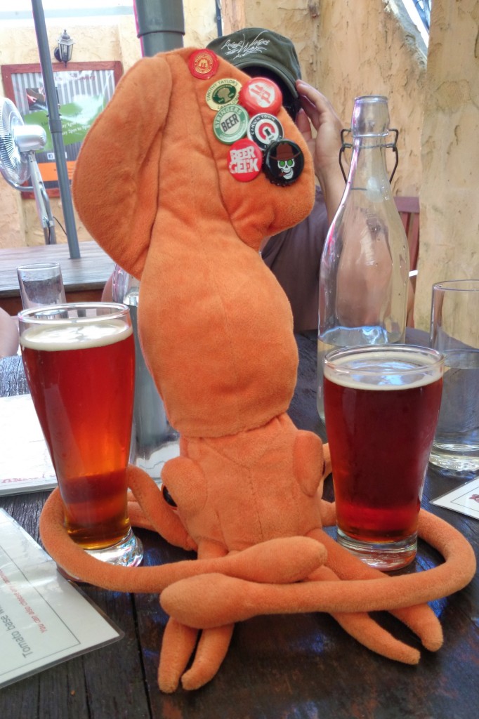 Ironbark Brewery - Colin with Rousies & Warrior Ale (right)