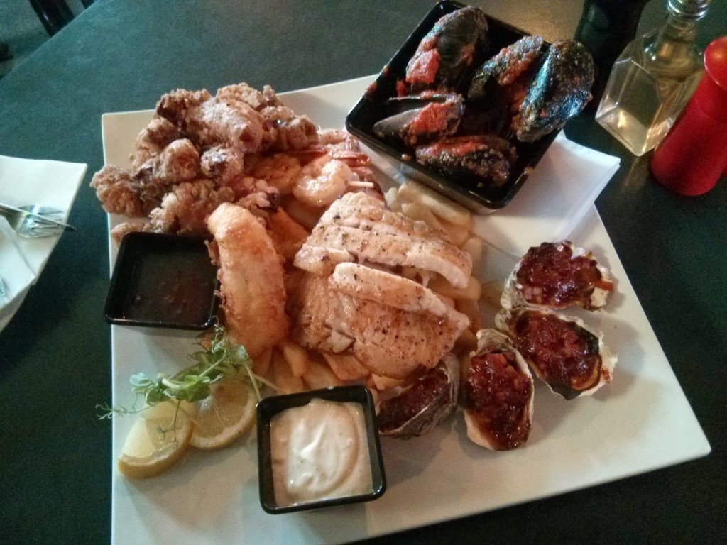 Large seafood platter @ Clancy's Fish Pub