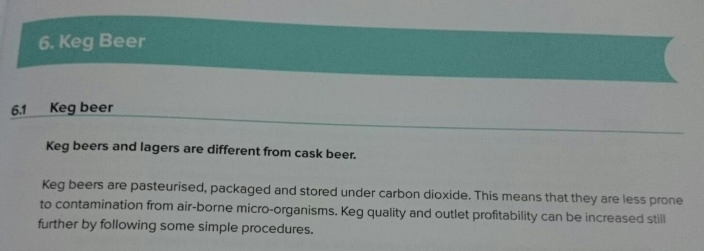 Defining 'Keg Beer'